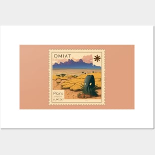 MTG - Plains Stamp - Omiat - Postage Stamp Series Posters and Art